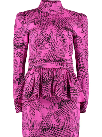 Alessandra Rich Printed Silk Mini-dress