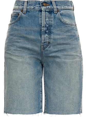 Saint Laurent Denim Straight Bermuda