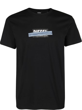 Diesel Black Cotton T-shirt