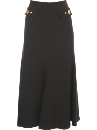 Mantù Longuette Skirt W/flared Bottom