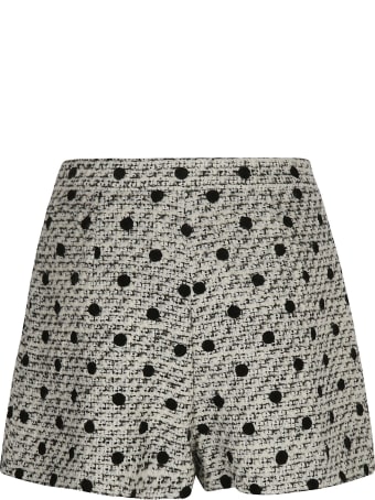 Valentino Woven Polka Dot Short Skirt