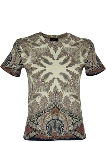 Etro Paisley Cotton T-shirt Fitted