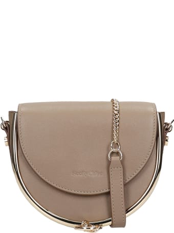 See by Chloé Mara Small Shoulder Bag In Grey Leather