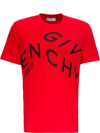 Givenchy Cotton T-shirt With Refracted Logo