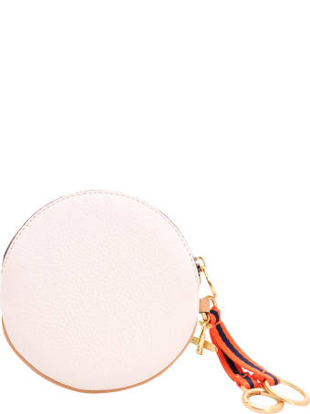 Tory Burch 'havana' Leather Keyring
