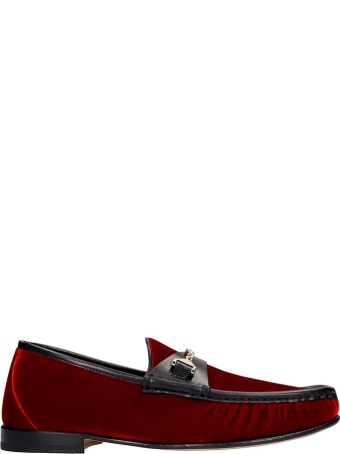hyusto Mick Loafers In Red Velvet