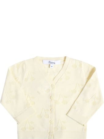 Bonpoint Yellow Cardigan For Babygirl