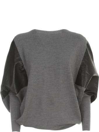 PierAntonioGaspari Faux Leather Sweater
