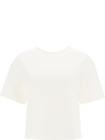 AREA T-shirt With Cut-out Heart And Crystals