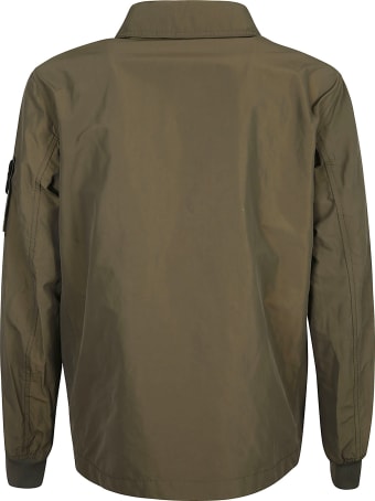 Stone Island Logo Patched Plain Jacket