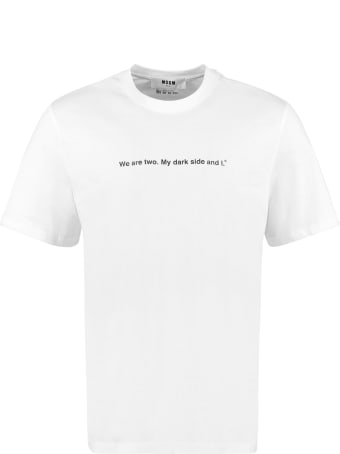 MSGM Cotton Crew-neck T-shirt