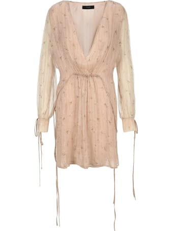 AMIRI Floral Print Chiffon Dress