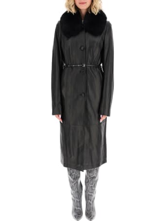 Saks Potts Charlot Leather Coat