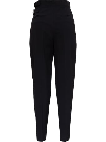 RED Valentino High Waisted Pants In Viscose Blend With Double Belt
