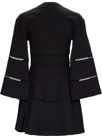 Giovanni Bedin Silk Crepe Dress With Openwork Details