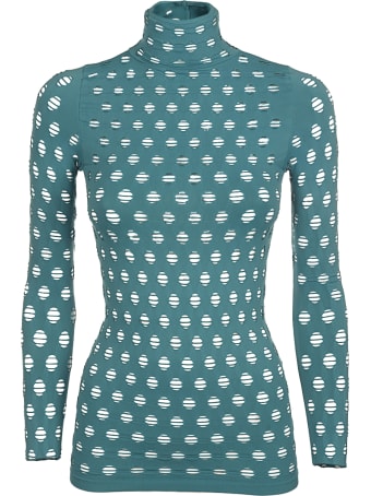 Maisie Wilen Perforated Turtleneck