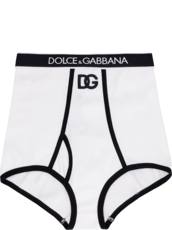 Dolce & Gabbana Logoed Elastic Band Cotton Briefs
