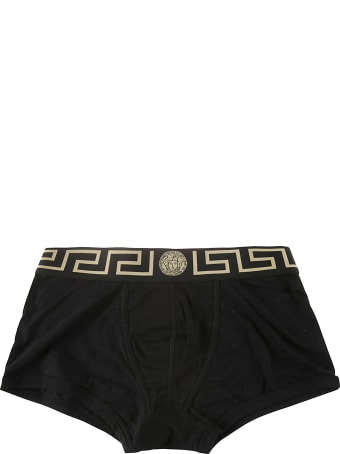 Versace Fitted Logo Boxer Shorts