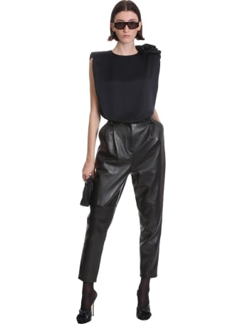 Magda Butrym Czarna Topwear In Black Silk