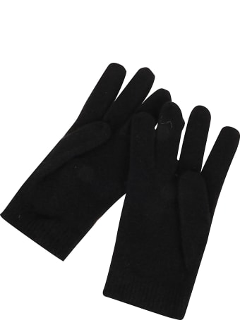 Off-White Felted Wool Short Gloves