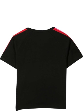 Fendi Black T-shirt With Multicolor Applications