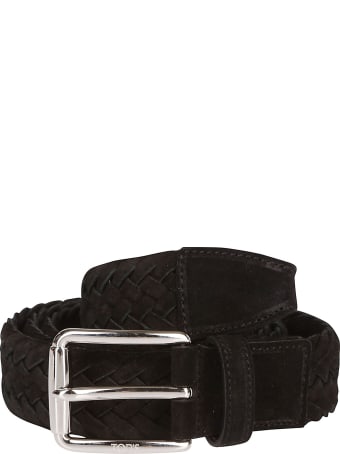 Tod's Black Suede Belt
