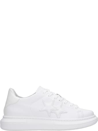 2Star Sneakers In White Leather