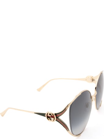 Gucci Gucci Gg0225s Gold Sunglasses