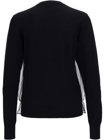 Noir Kei Ninomiya Wool And Tulle Sweater