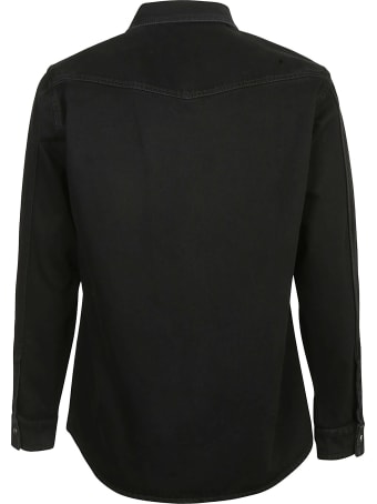 Valentino Vltn Tag Denim Shirt