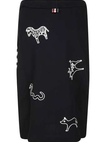 Thom Browne All-over Chain Stitch Icon Skirt