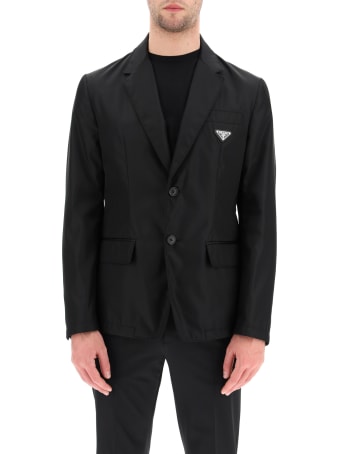 Prada Single-breasted Blazer In Re-nylon