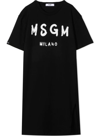 MSGM Logo-print T-shirt Dress