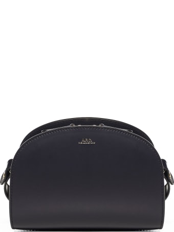 A.P.C. Half-moon Mini Leather Shoulder Bag