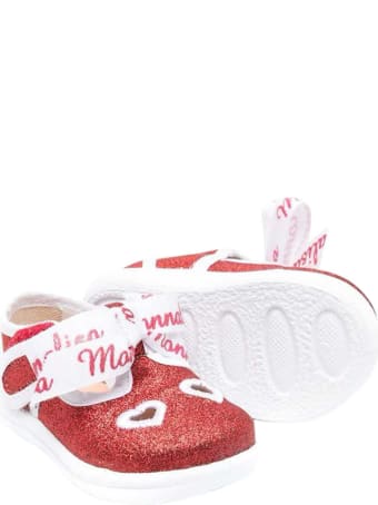 Monnalisa Glitter Red Ballet Flats