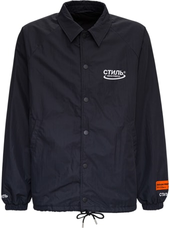 HERON PRESTON Ctnmb Nylon Jacket With Logo Print