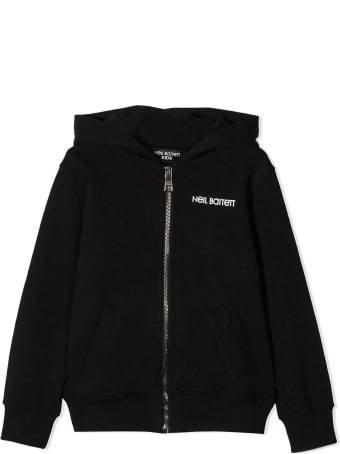 Neil Barrett Black Cotton Hoodie