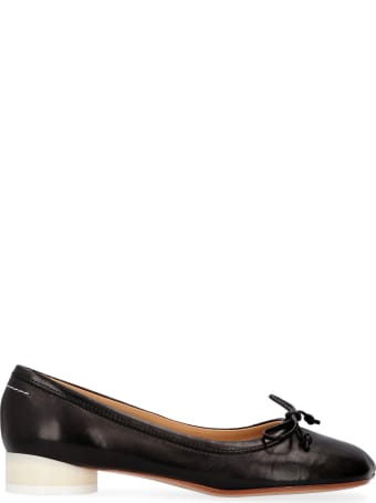 MM6 Maison Margiela Leather Ballet Flats