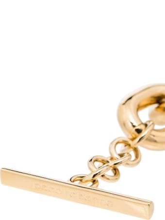 Paco Rabanne Xl Hoop Necklace In Golden Aluminum