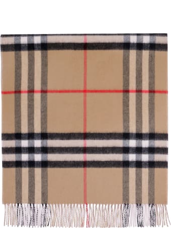 Burberry Cashmere Scarf With Fringes