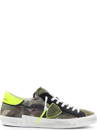 Philippe Model Prsx Camouflage Green Yellow Sneaker