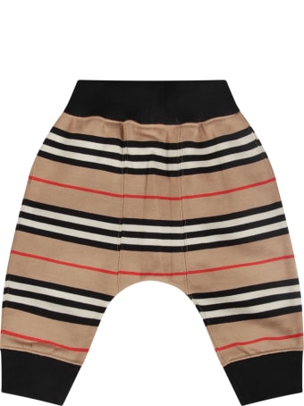 Burberry Striped Sweatpants For Baby Boy