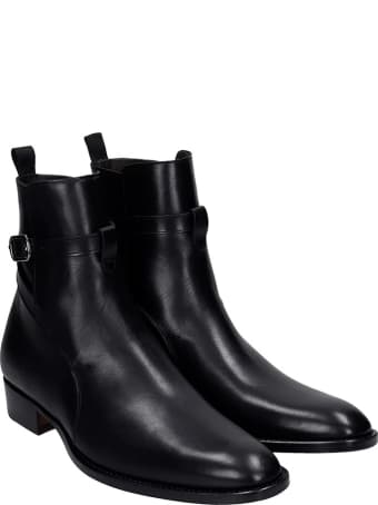 Marc Ellis Ankle Boots In Black Leather