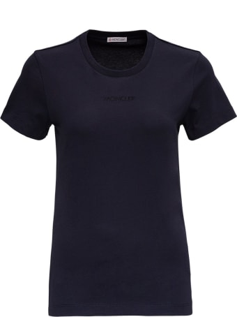 Moncler Jersey T-shirt With Logo Inlay
