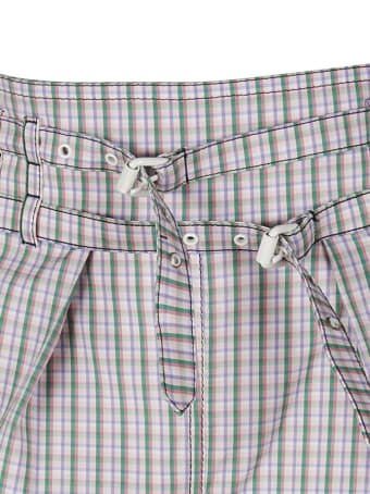 Philosophy di Lorenzo Serafini Double-belted Check Shorts
