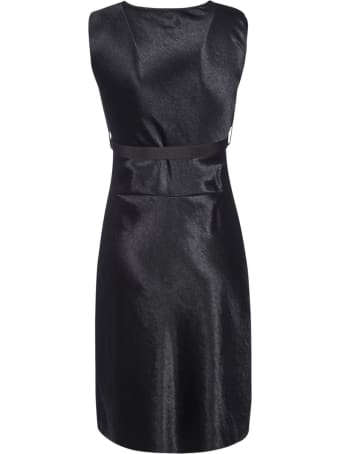 HERON PRESTON Sleeveless Satin Dress