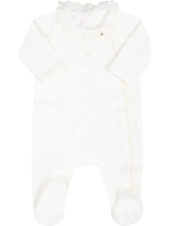 Chloé White Set For Babygirl With Logo