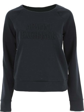 Armani Collezioni Armani Exchange Felpa Blu Donna