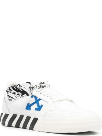 Off-White Man White And Black Low Vulcanized Sneakers