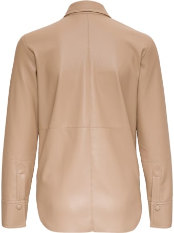 Nanushka Naum Shirt In Vegan Leather